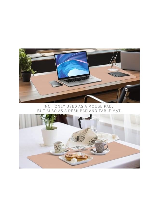 AMGREEN - LSVUQED Large Gaming Mouse Pad with Stitched Edges, Double-Sided Solid Color Desk Mat, Extended XL Mouse Pad with Available on Both Sides, Cool Desk Pad for Keyboard and Mouse, 80 * 30CM. - Image 1