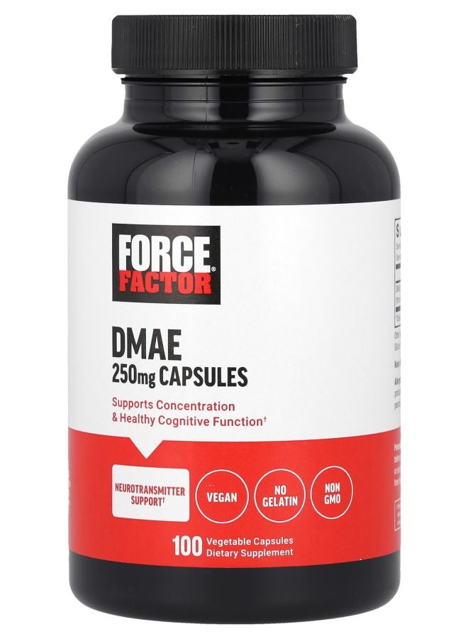 Force Factor DMAE 250 mg 100 Vegetable Capsules