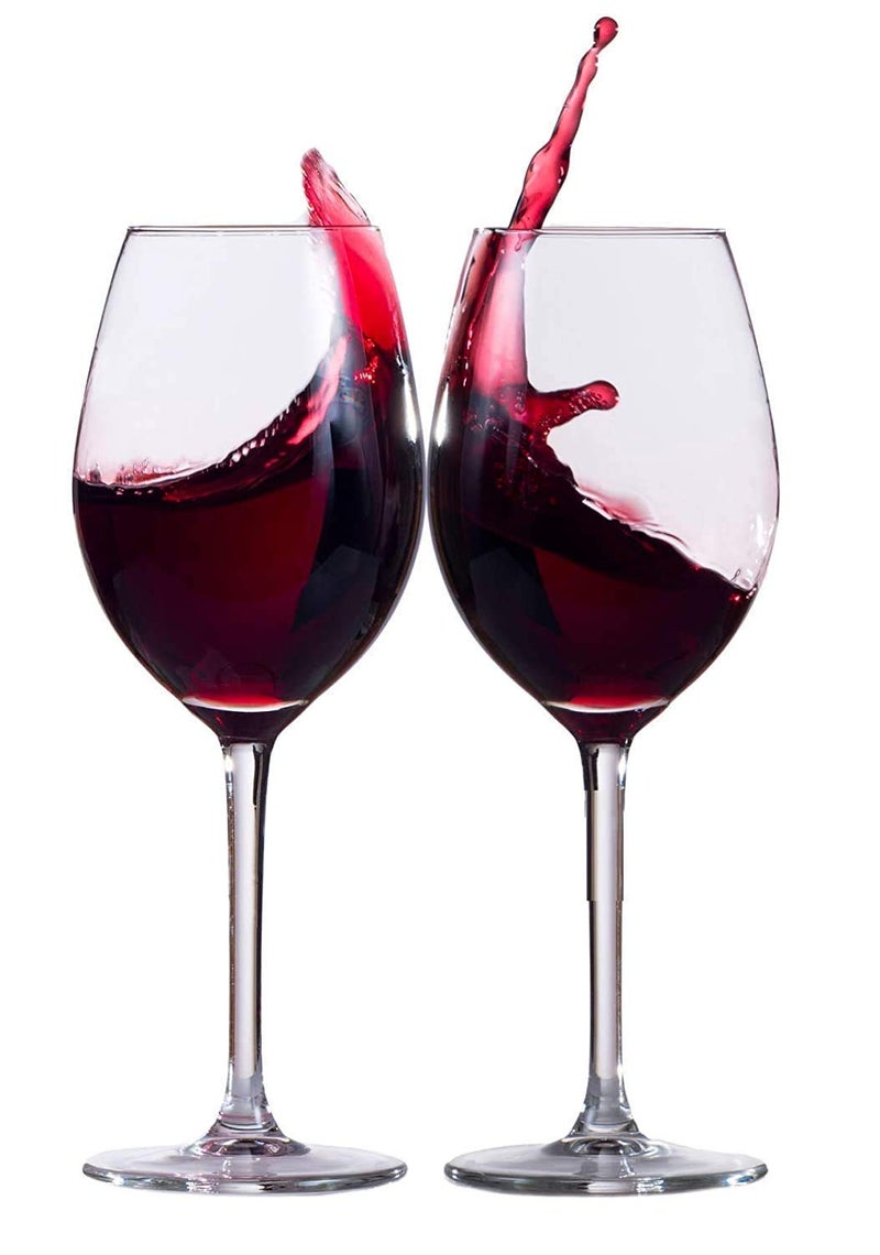 DARKZONE Wine Glass Ideal for White or Red Wine Party Glass Whisky Glass Clear Glass 360 ml Set of6 - Image 5