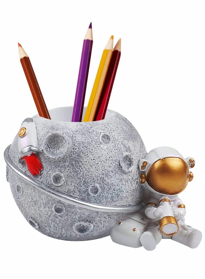 KASTWAVE Pencil Pen Holder, for Kids Astronaut Pen Organizer Fairy Figure Pen Holder, for Desk Decoration, Back to School Gift, for Kids - Image 1