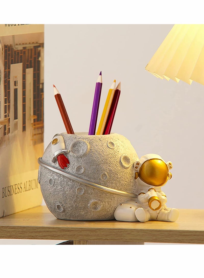 KASTWAVE Pencil Pen Holder, for Kids Astronaut Pen Organizer Fairy Figure Pen Holder, for Desk Decoration, Back to School Gift, for Kids - Image 5