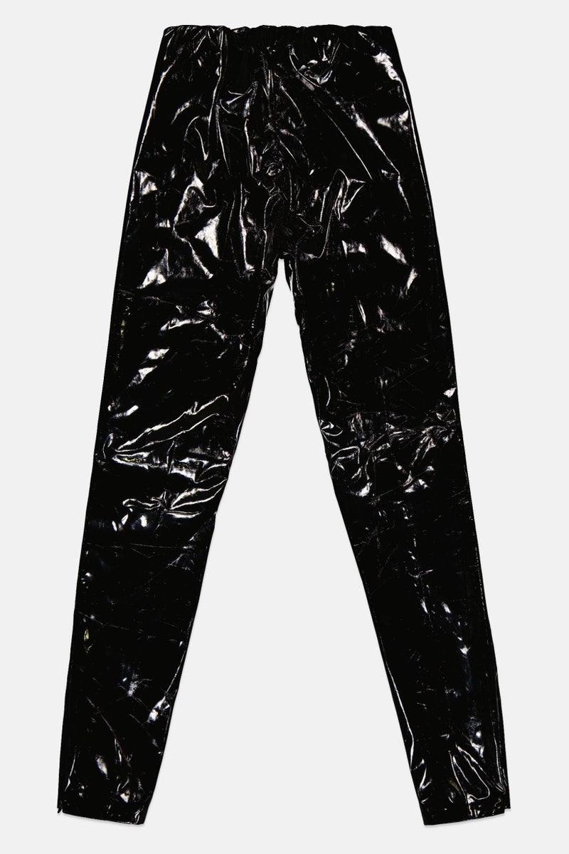 Reiko Women Regular Fit Faux Leather Skinny Pants, - Image 3
