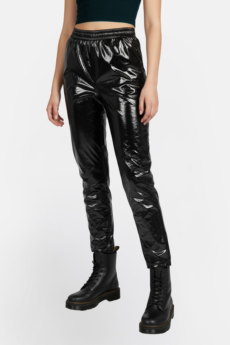 Reiko Women Regular Fit Faux Leather Skinny Pants, - Image 1