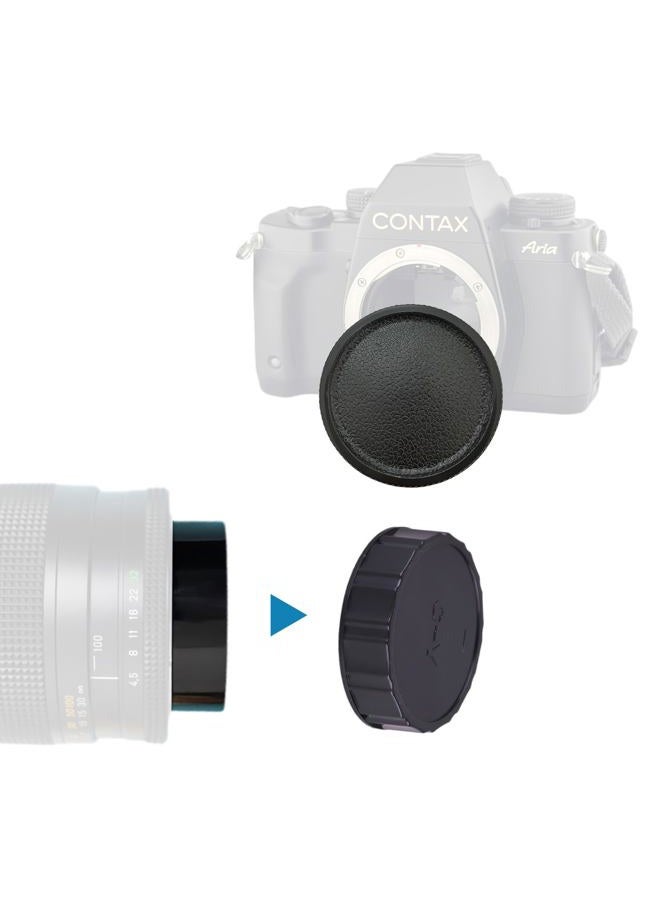 AMOTOK C/Y Camera Body and Rear Lens caps,Compatible with for CONTAX Yashica C/Y Mount Lens&Cameras - Image 2