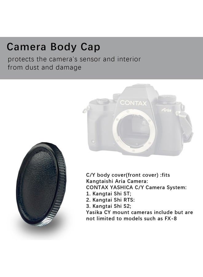 AMOTOK C/Y Camera Body and Rear Lens caps,Compatible with for CONTAX Yashica C/Y Mount Lens&Cameras - Image 3