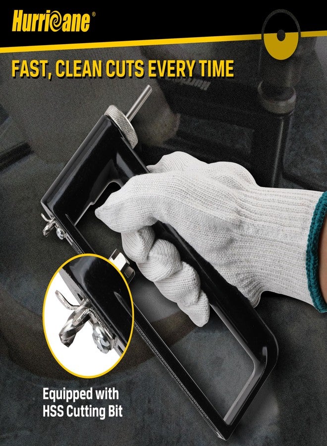 HURRICANE Adjustable Hole Cutter, 2-12 Inch Diameter Range, for 24 Gauge Steel, 26 Gauge Stainless Steel - Image 3