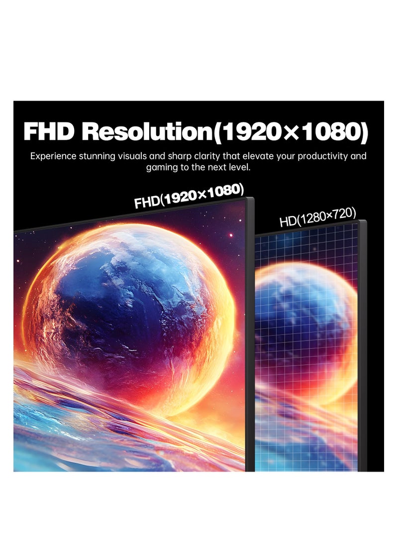 إيز إليكترا شاشة ألعاب كمبيوتر 22 بوصة FHD (1920x1080)، لوحة IPS، تقنية AMD FreeSync Premium، معدل تحديث 60 هرتز، 99%sRGB، زاوية رؤية 178 درجة، نسبة تباين 1000:1، ضوء أزرق منخفض، وضع حماية العين، إمالة قابلة للتعديل، منافذ HDMI 2.1 وVGA - Image 2