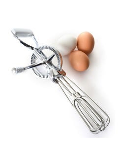 Norpro Norpro Egg Beater Classic Hand Crank Style 18/10 Stainless Steel Mixer 12 Inches  - Image 2