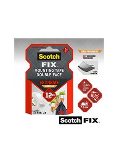 Scotch  Scotch Mount Extreme Interior Tape 19mmx1.8m, 1 roll/pack | White color | Holds up 1 kg per 15cm | Extremely Strong | Higher Adhesion | Multi-Surface | No Tools | Double Sided Adhesive Tape  - Image 2