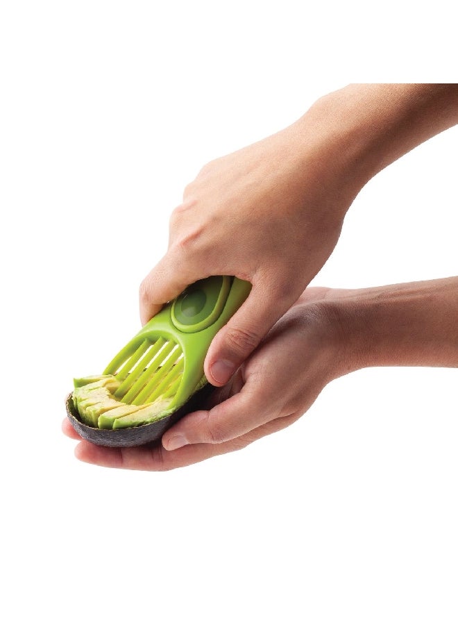 joie BPA-Free Easy-to-Use 3-in-1 Avocado Slicer Green and White 7.5 Inch 031217 - Image 5