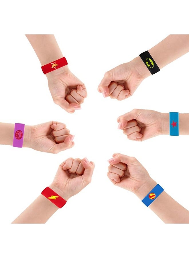 Superhero Slap Bracelet Toys for Kids Boys and Girls Birthday Party Supplies Gifts (9pcs) Superhero Slap Bracelet contains 9 slap bracelets for kids, boys and girls can freely choose their favorite superhero. - Image 4