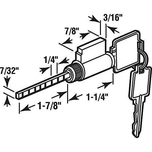 Prime-Line E 2000 Cylinder Lock, 1-7/8 In. Tailpiece, Fits Weiser®, Kwikset® and Weslock® (Single Pack), Bronze - Image 2