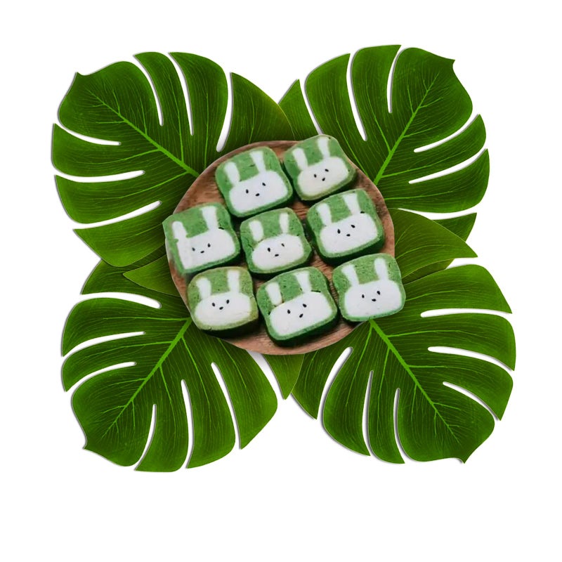 Hopeak Artificial Palm Leaves 24 Pieces Large Palm Leaves for Hawaiian Luau Party Jungle Beach Theme Party Birthday Table and Wall Decorations - Image 5