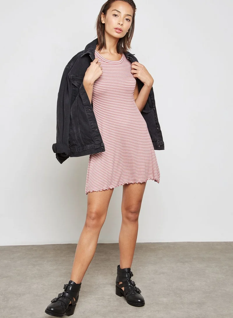 FOREVER 21 Striped T-Shirt Dress