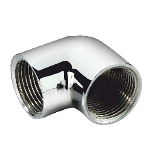 KI 1/2-Inch Brass Chrome Plated 90 Degree Elbow with Internal Thread - Image 2