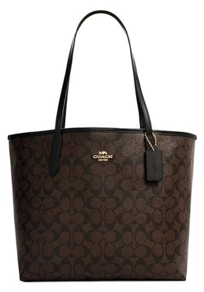 كوتش اوت ليت حقيبة توت COACH City من قماش مميز - Image 1