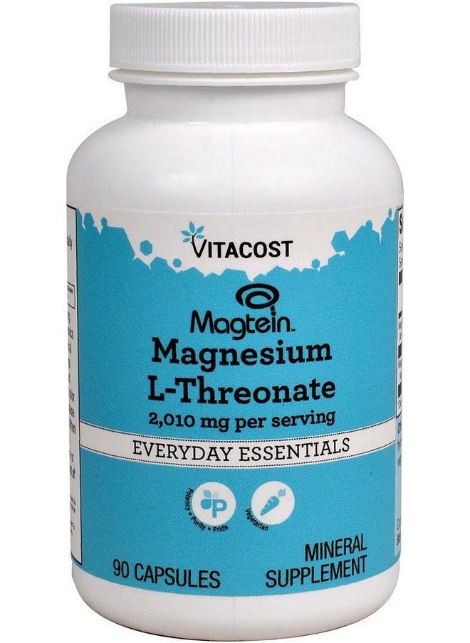 Vitacost Brand - Vitacost Magtein Magnesium Lthreonate 2010 Mg 90 Vegetarian Capsules - Image 1