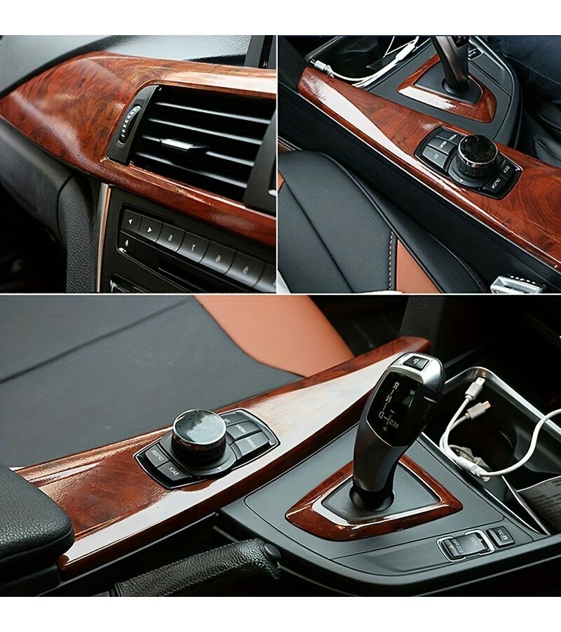 Wood Grain Car Sticker High Gloss Waterproof Adhesive Film for Universal Auto Interior Decor - Image 4