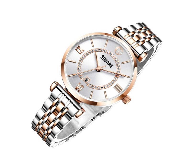 Gsquare Women’s Analog Quartz Rose Gold Stainless Steel Watch – Model 6892 - Image 2