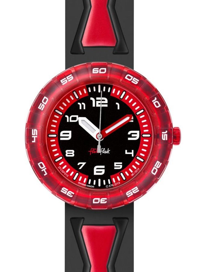 Swatch Kids Unisex Get It In Red! Quartz Movement Water Resistant Wrist Watch - 32 Mm - Image 1