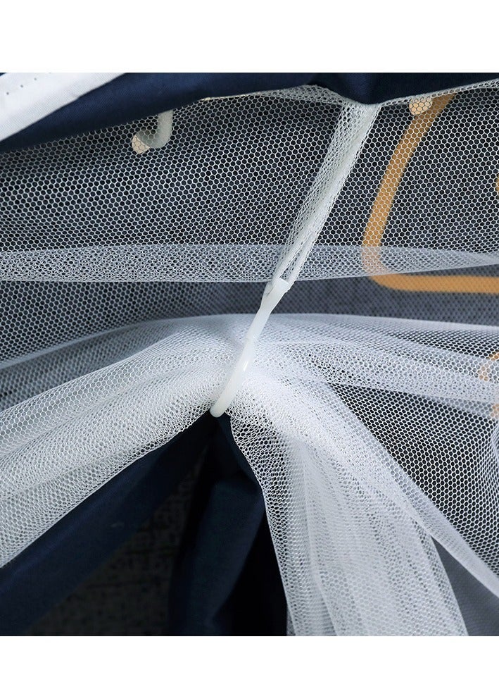 Bluejw Bed Canopy Tents Curtain Blackout Single Bed Tent Student Shading Cloth Canopy Dormitory Mosquito Net Sleep Privacy Protection with Frame for Children Bedroom with Elk Pattern - Image 5