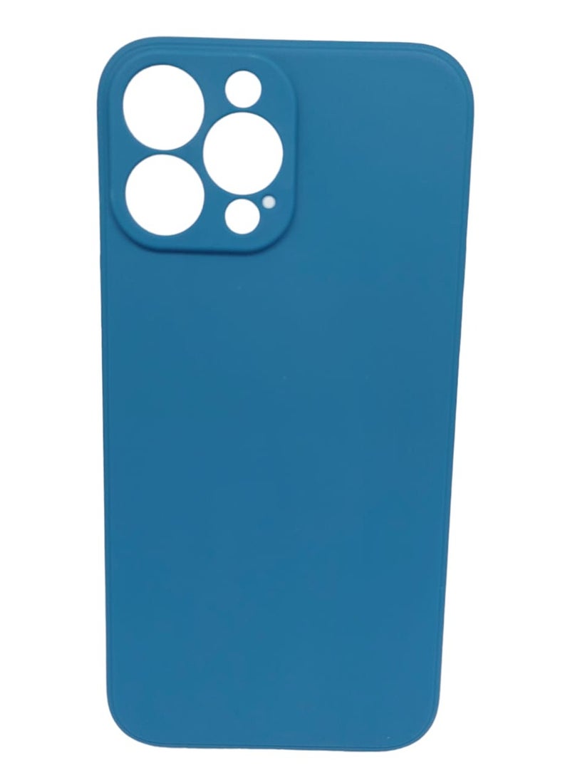 Blue Sky Compatible with iPhone 15 Pro Max Case Liquid Silicone Case Full Body Protective Cover Shockproof Slim Phone Case Anti-Scratch Soft Microfiber Lining - Image 1