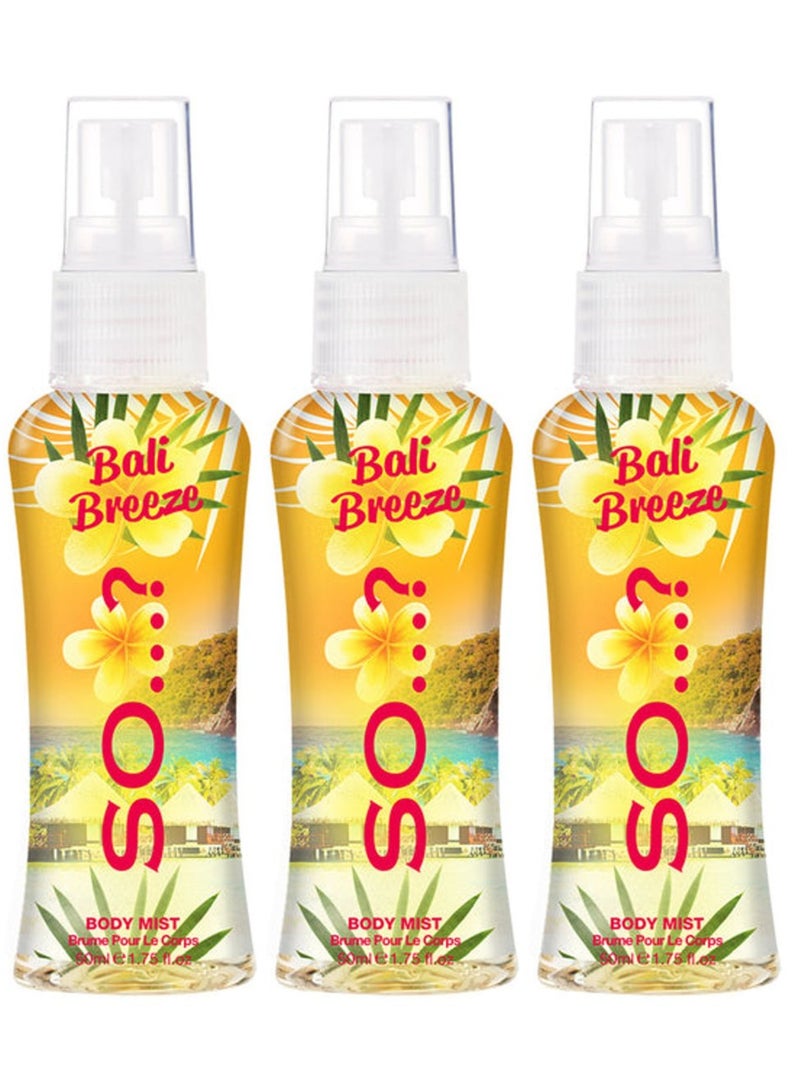 So..? Bali Breeze Body Mist 50*3ml