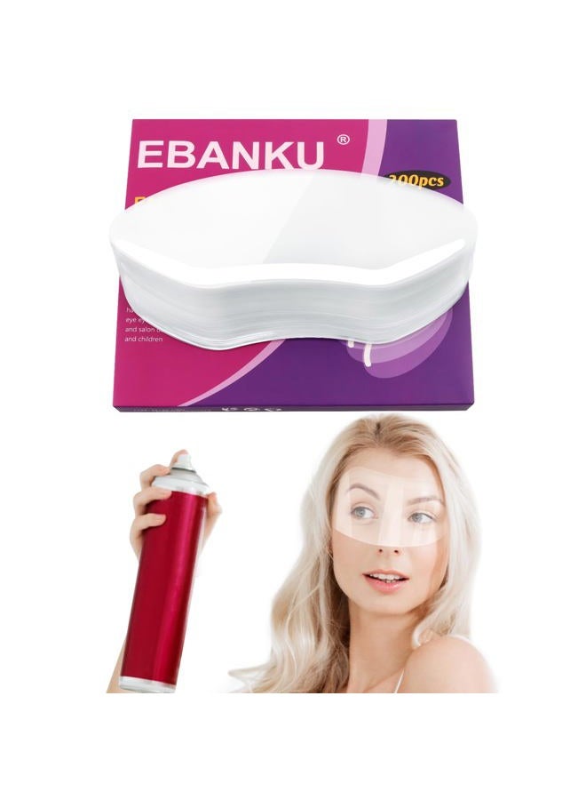 EBANKU 200 PCS Upgrade Shower Face Eye Shields, Eyebrow Shower Shield Visor for Adults Disposable Plastic Eyelash Face Shields for Hairspray Salon Eyelid Aftercare - Image 1