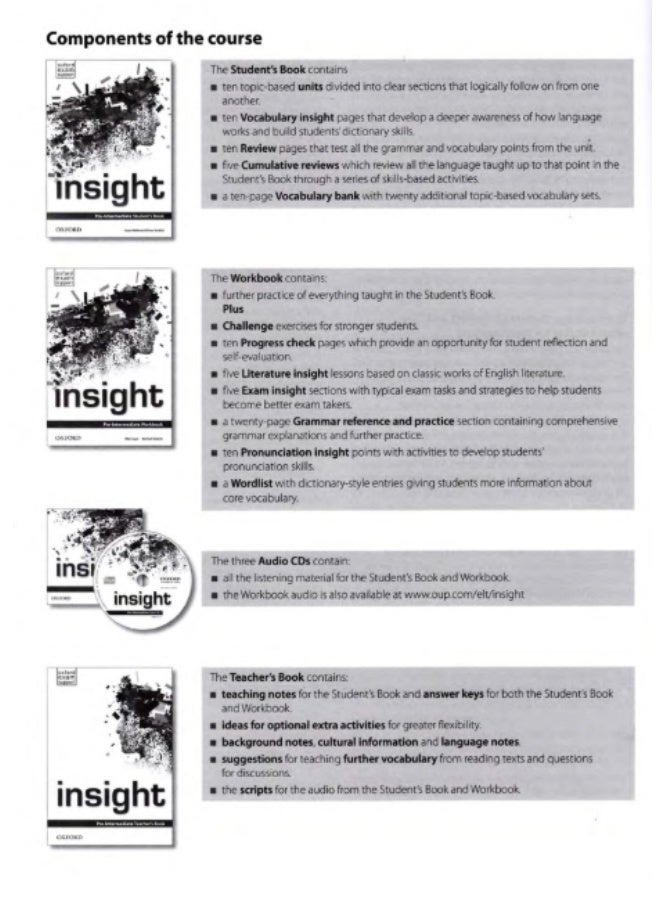 Oxford Insight- conversational English course_pre intermediate- Workbook - Image 2