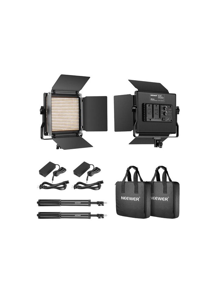 NEEWER 2 PACK BI-COLOR 660 LED VIDEO LIGHT WITH STAND KIT - Image 3