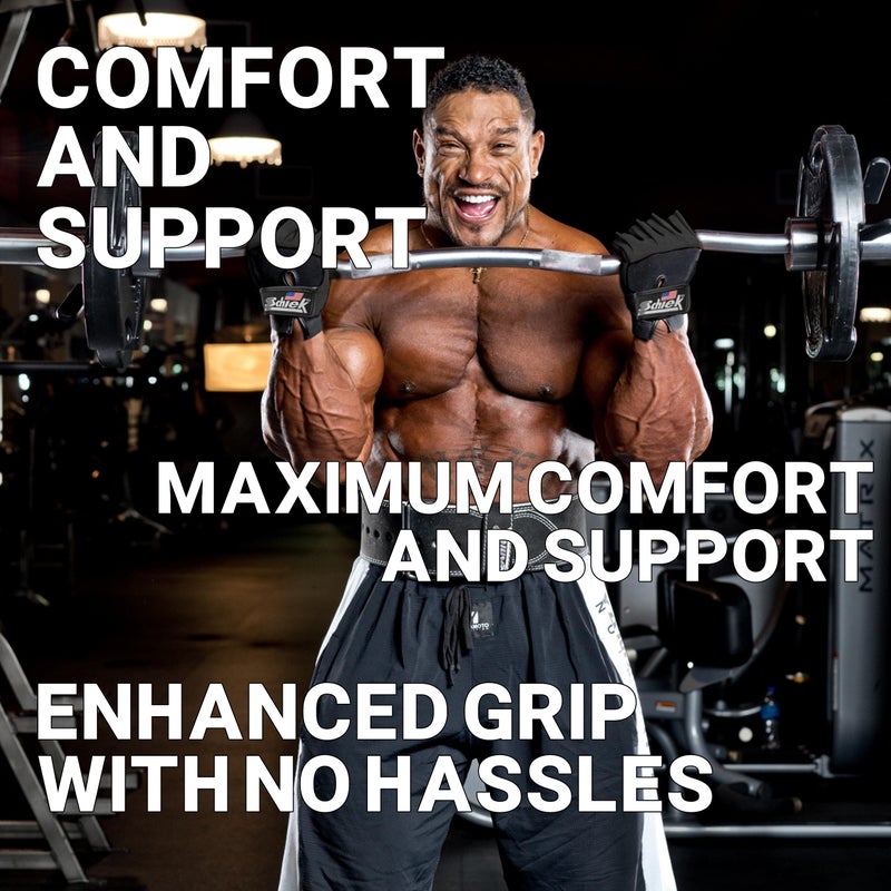 Schiek Sports 715 Premium Gel Lifting Gloves - Exercise Equipment Gloves (Large) - Image 4