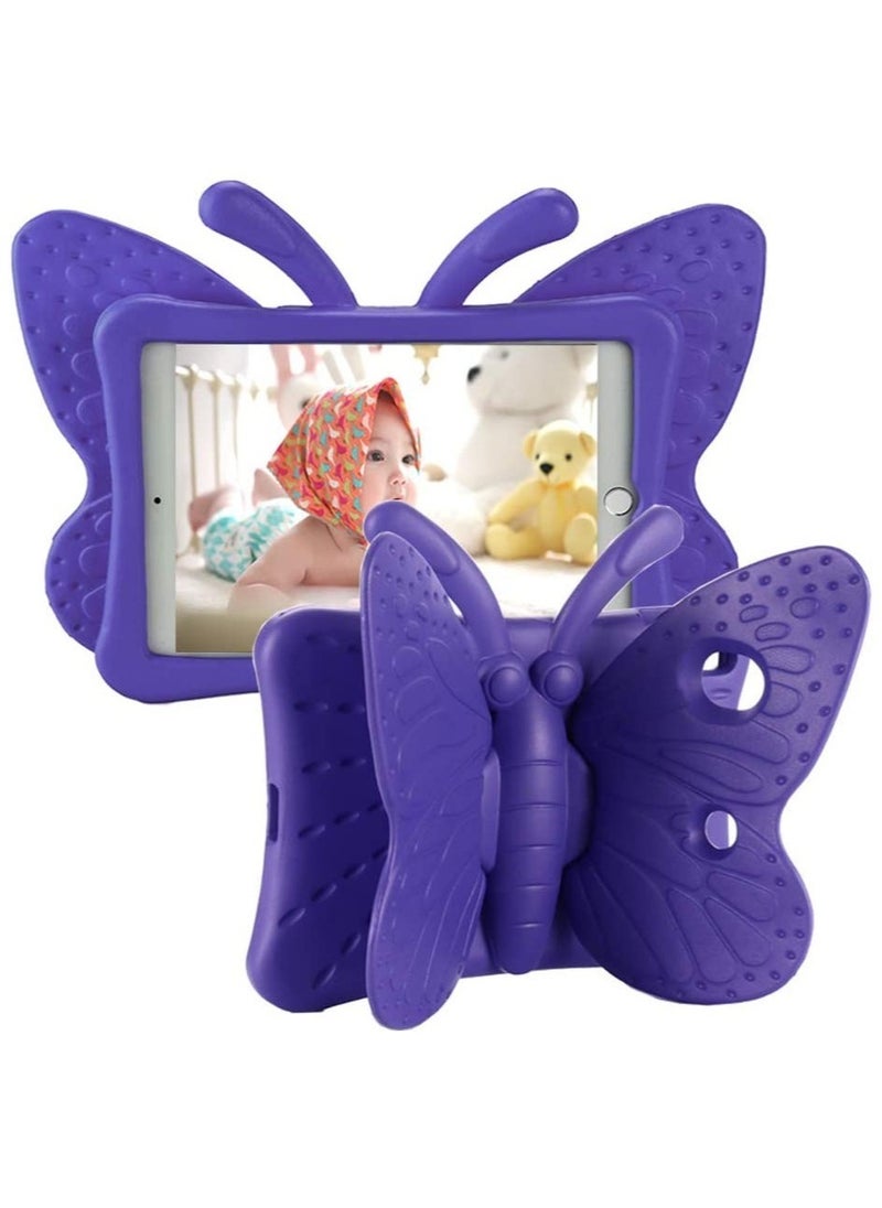 ELTRAZONE - iPad 9th 8th 7th Generation Case Kids Girls, Cute Butterfly Shockproof EVA Foam Super Protection Stand Cover for iPad 2021 2020 2019 10.2" and iPad Air 3 Pro 10.5" - Image 1