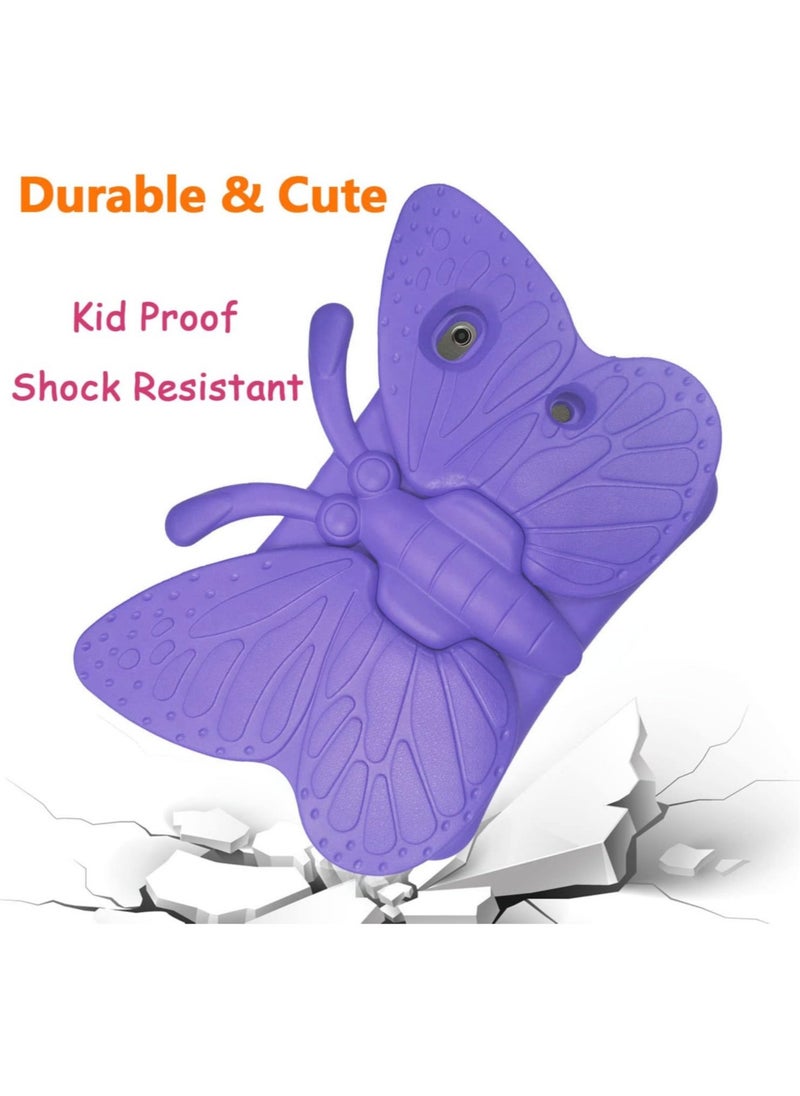 ELTRAZONE - iPad 9th 8th 7th Generation Case Kids Girls, Cute Butterfly Shockproof EVA Foam Super Protection Stand Cover for iPad 2021 2020 2019 10.2" and iPad Air 3 Pro 10.5" - Image 1