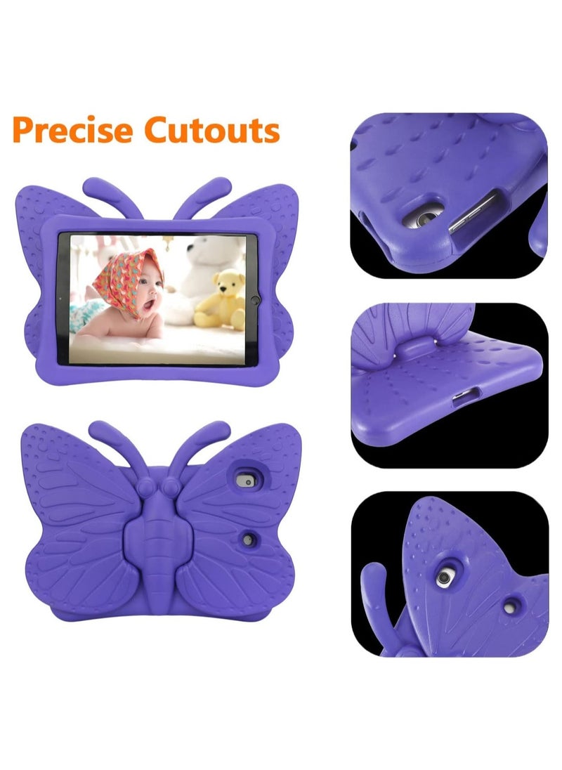 ELTRAZONE - iPad 9th 8th 7th Generation Case Kids Girls, Cute Butterfly Shockproof EVA Foam Super Protection Stand Cover for iPad 2021 2020 2019 10.2" and iPad Air 3 Pro 10.5" - Image 1