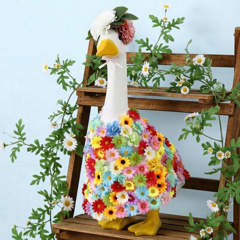 Outus St Patrick's Day Goose Outfits Shamrock Goose Clothes 23 Inch Outfits for Plastic Cement Geese Saint Patrick's Day Outdoor Porch Yard Lawn Patio Decor - Image 2