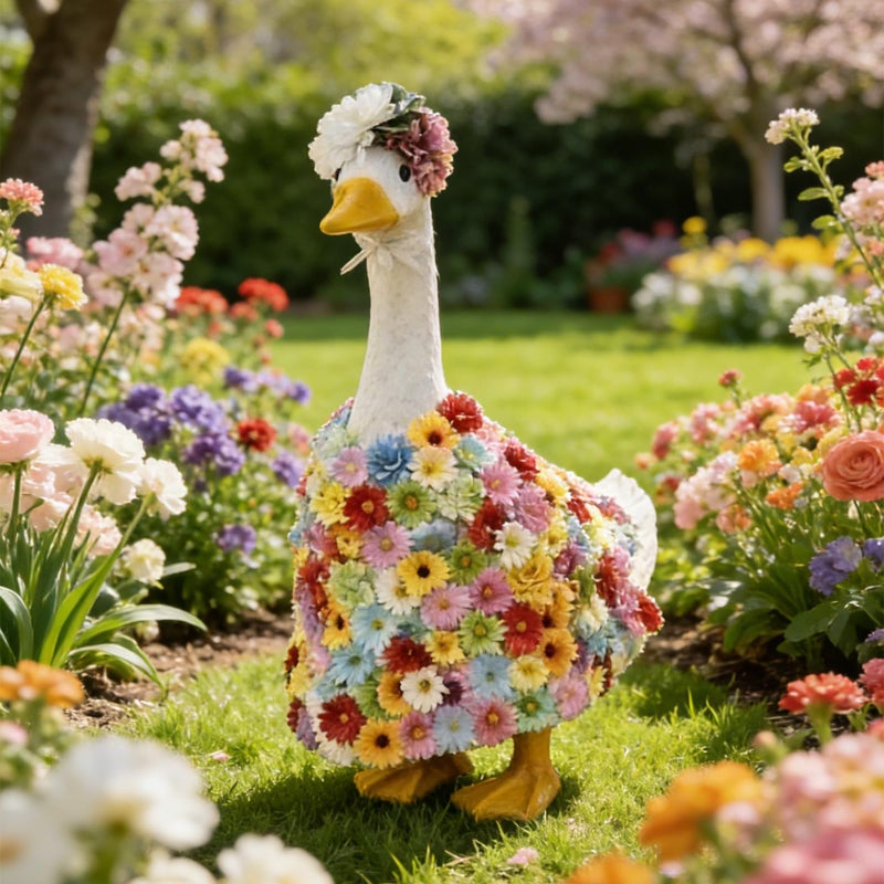 Outus St Patrick's Day Goose Outfits Shamrock Goose Clothes 23 Inch Outfits for Plastic Cement Geese Saint Patrick's Day Outdoor Porch Yard Lawn Patio Decor - Image 5
