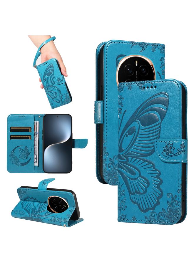 Zaboon Case For Honor Magic7 Swallowtail Butterfly Embossed Leather Phone Case - Image 1