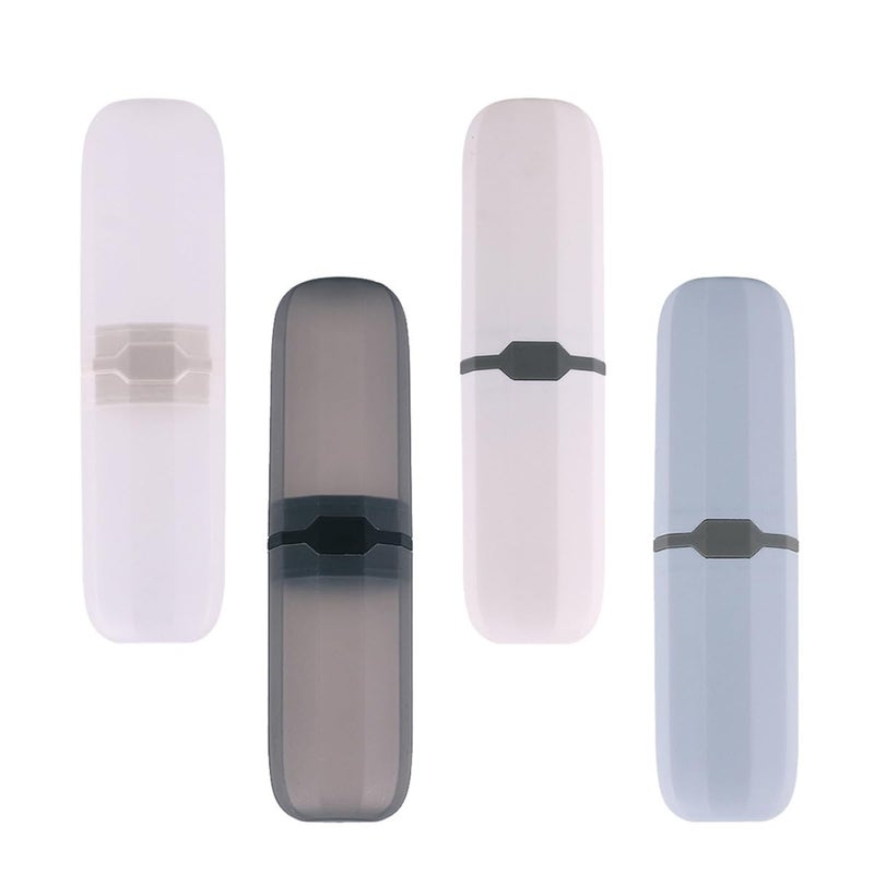 Portable Travel Toothbrush And Toothpaste Case Lightweight Plastic Holder Assorted Colors - Image 2