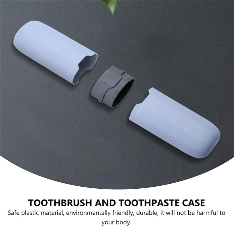 Portable Travel Toothbrush And Toothpaste Case Lightweight Plastic Holder Assorted Colors - Image 5