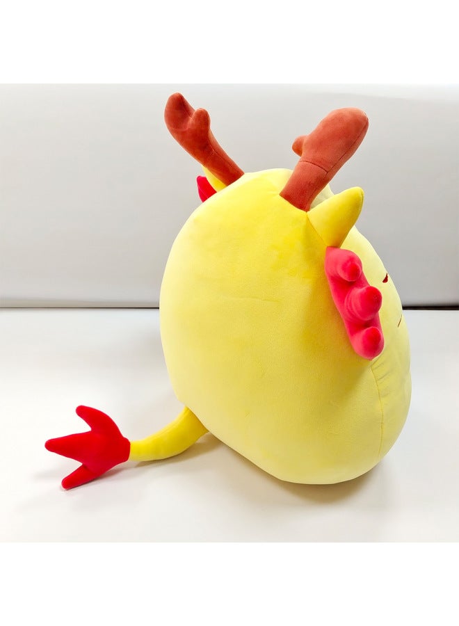 Plush Animal Doll Cute Soft Dragon Plush Toy Stuffed Toy Animal Kids Baby Soft Toy-Specifications:35cm-Color:Sunflower Color - Image 2