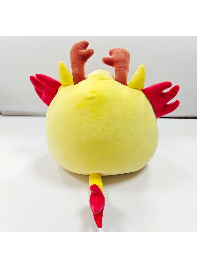 Plush Animal Doll Cute Soft Dragon Plush Toy Stuffed Toy Animal Kids Baby Soft Toy-Specifications:35cm-Color:Sunflower Color - Image 3