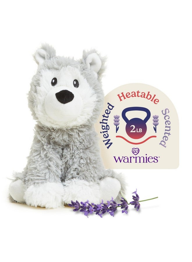 Warmies Microwavable & Stuffed Animals, Husky - Heated Stuffed Animal Plushie for Warmth & Comfort - Cute Soft Plush Toys for Adults & Children (Boys, Girls, Babies & Toddlers) - Image 1