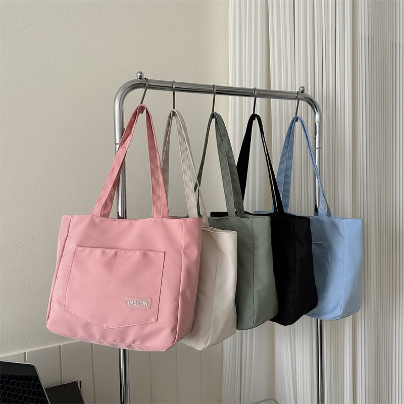 Summer Tutoring Large Bag For Women Trendy Korean Style Casual Cloth Shoulder Bag Large Capacity Popular Versatile Tote Bag - Image 5