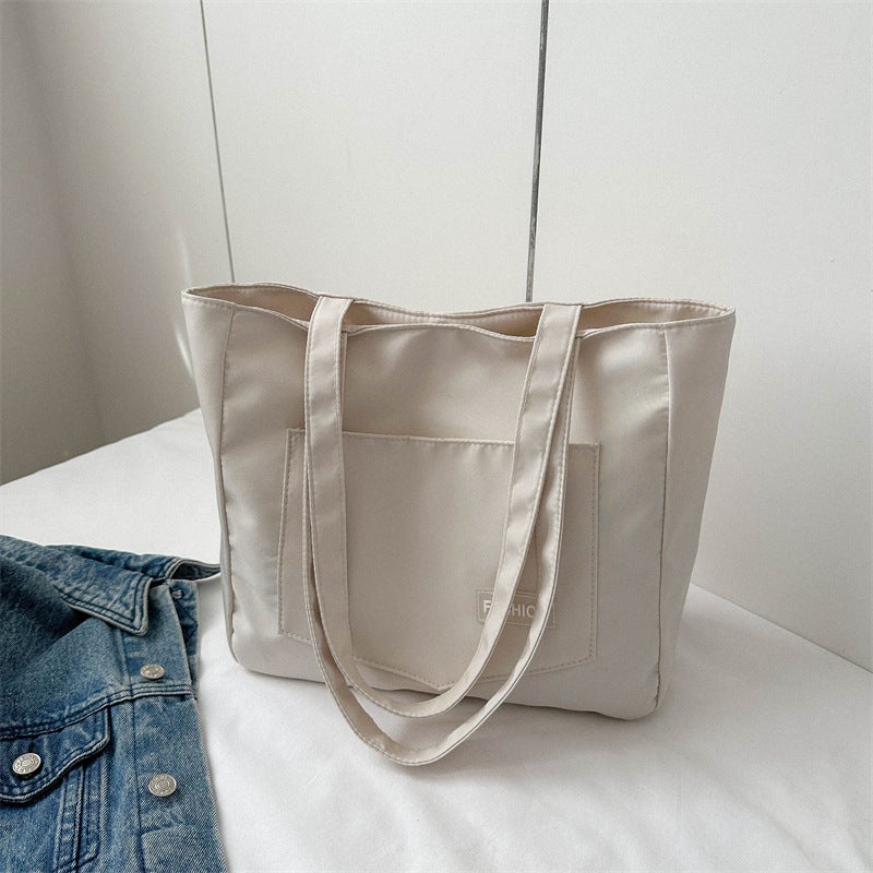 Summer Tutoring Large Bag For Women Trendy Korean Style Casual Cloth Shoulder Bag Large Capacity Popular Versatile Tote Bag - Image 3