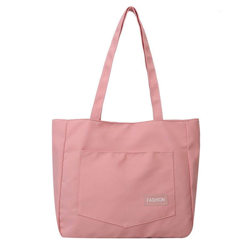 Summer Tutoring Large Bag For Women Trendy Korean Style Casual Cloth Shoulder Bag Large Capacity Popular Versatile Tote Bag - Image 1