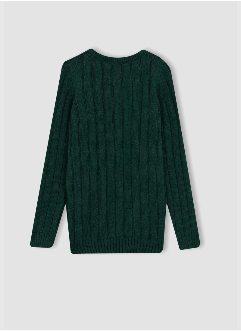 ديفاكتو Boy Crew Neck Tricot Pullover