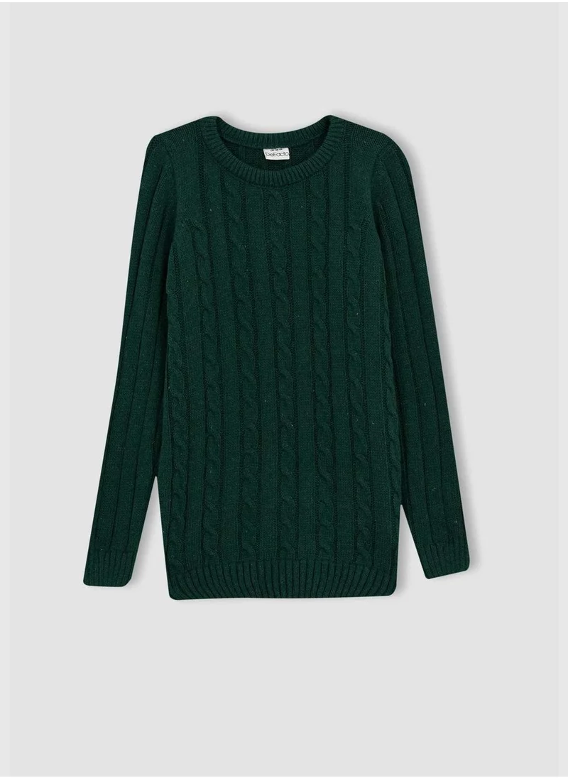 ديفاكتو Boy Crew Neck Tricot Pullover