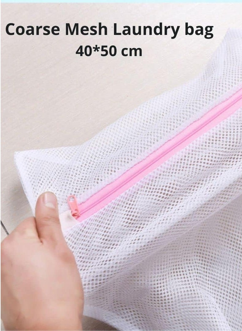 GOJODA 7 Pack Mesh Laundry Bags for Delicate Clothes with Premium Zipper Travel Organizer Bag Clothes for Washing Blouse Bra Socks Underwear White Polyester Blend - Image 4