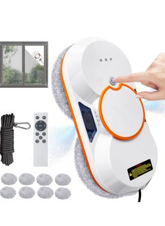 XiuWoo Window Cleaning Robot, Electric Window Cleaner Robot with Remote Control, Safety Rope and 30 ml*2 Tank, 5600 Pa Strong Suction Power, Automatic Window Cleaner Robot for Indoor and Outdoor Windows  - Image 1