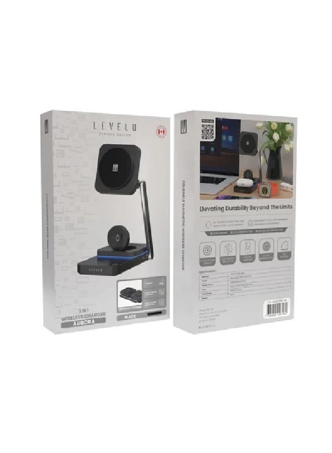 ليفيلو شاحن أورورا اللاسلكي 3 في 1 - Image 3